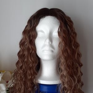 Blond curly wig
